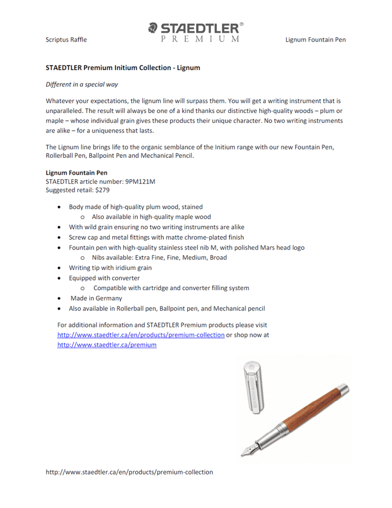Staedtler Scriptus Donation
